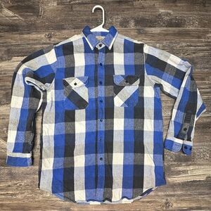 Vintage Five Brother - Flannel Shirt - Workwear Button Down - Mens Medium